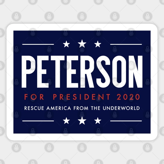 Jordan Peterson for President 2020 Sticker by IncognitoMode